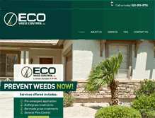 Tablet Screenshot of ecoweedcontrol.com